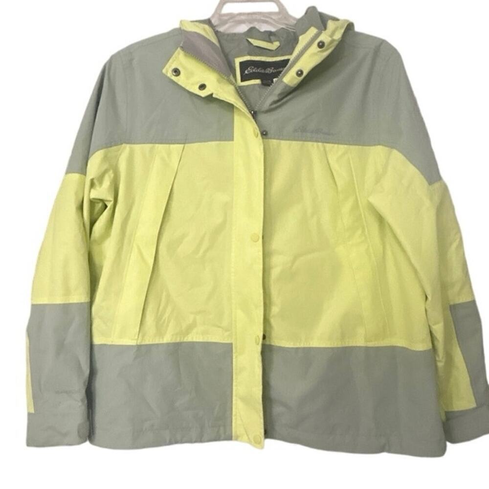 EDDIE BAUER Weather Edge Waterproof Windbreaker Rain Jacket Size  XL